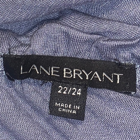 LANE BRYANT ⭐️ Blue Off-Shoulder Peasant Blouse - Picture 6 of 7